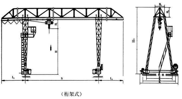 Mh型電動葫蘆門式起重機（桁架式）